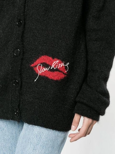 Shop Saint Laurent Slow Kissing Cardigan - Black
