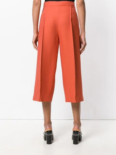 Shop Fendi Cropped Tailored Trousers