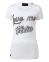 Philipp Plein T-shirt "love Me" In White
