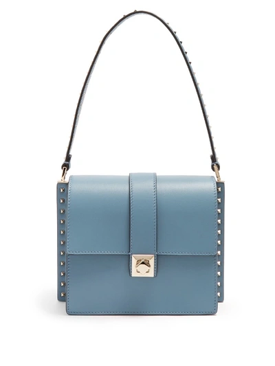 Valentino Garavani Rockstud-embellished Leather Bag In Light Blue