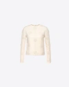 VALENTINO EMBROIDERED CREPE COUTURE TOP