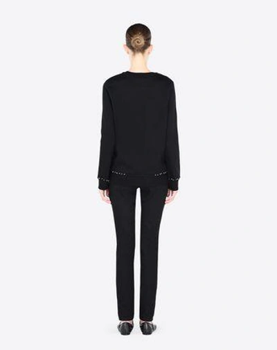 Shop Valentino Rockstud Untitled Noir Sweatshirt In Black