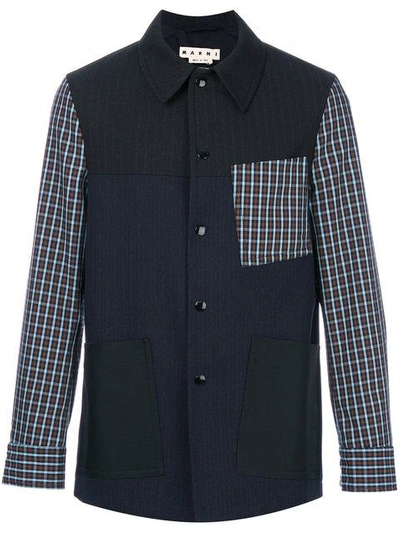 Marni Checkered Detail Jacket
