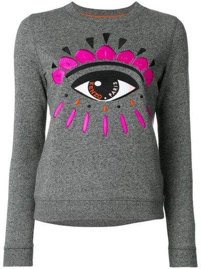 Shop Kenzo Eye Sweatshirt - Grey