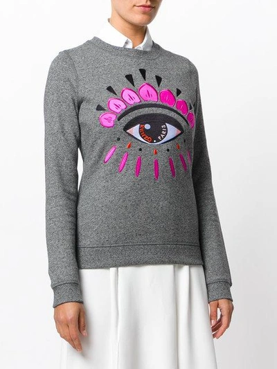 Shop Kenzo Eye Sweatshirt - Grey