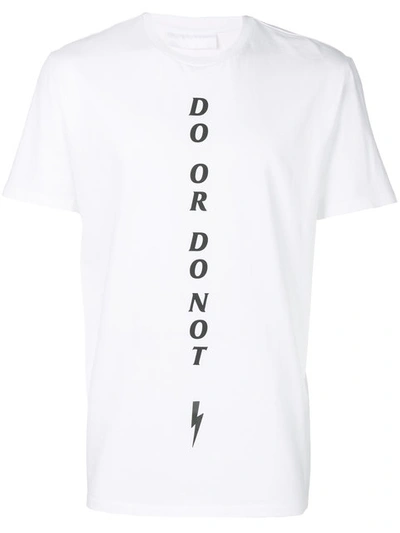 Shop Neil Barrett Do Or Do Not T-shirt