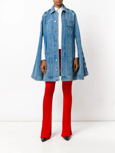 Givenchy Flared Ribbed Trousers In Red