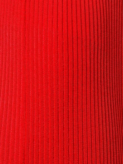 Givenchy Flared Ribbed Trousers In Red