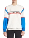 MOSCHINO Tri-Tone Logo Cotton Sweatshirt