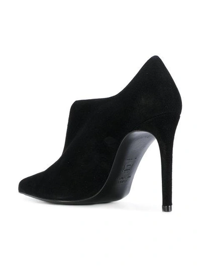 Shop Stuart Weitzman Pointed Toe Suede Pumps - Black