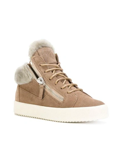 Shop Giuseppe Zanotti Design Kriss Sneakers - Brown