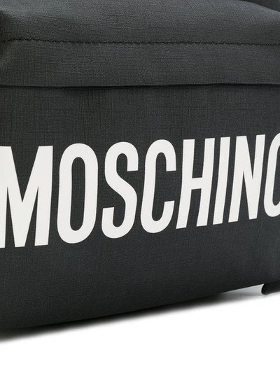 Shop Moschino Branded Backpack - Grey