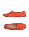 Tod's Suede Mocassino Driving Shoes In Coral