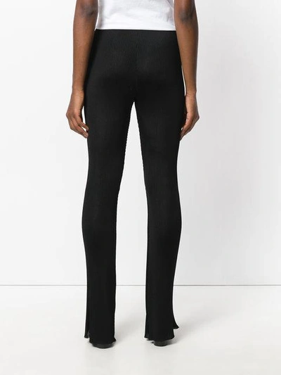 Givenchy Flared Ribbed Trousers - Black In Black