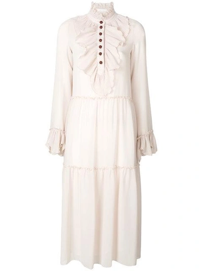 Shop See By Chloé Frilled Midi Dress