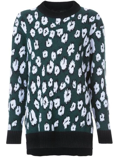 Shop Proenza Schouler Knitted Leopard Sweater