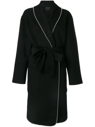 Shop Alexander Wang Classic Belted Coat - Black