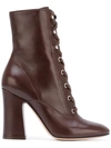 GIANVITO ROSSI lace-up boots,RUBBER100%