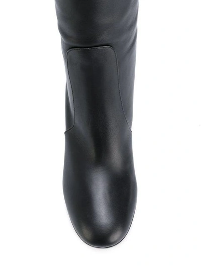 Shop Gianvito Rossi Knee High Boots - Black