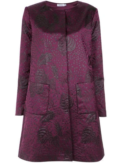 Shop Isolda Printed Coat In Pink