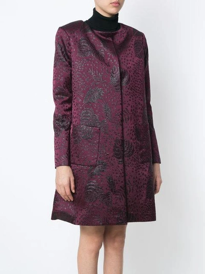 Shop Isolda Printed Coat In Pink