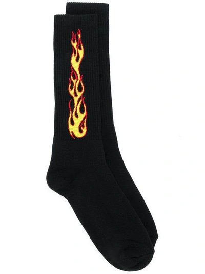 Shop Palm Angels Flame Socks