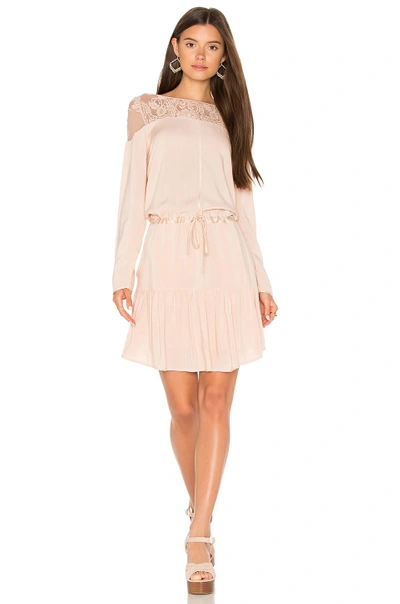 Shop Flannel Australia Heirloom Shift Dress In Blush