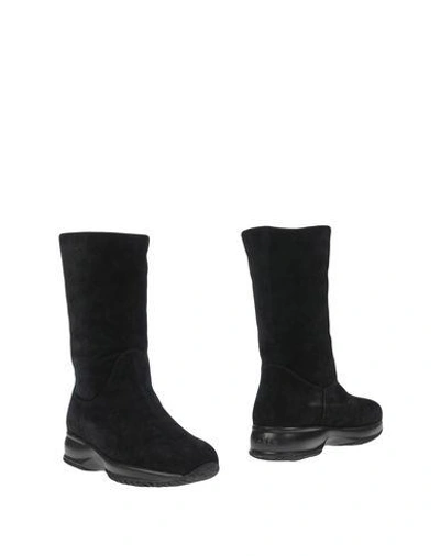Hogan Ankle Boots In Black