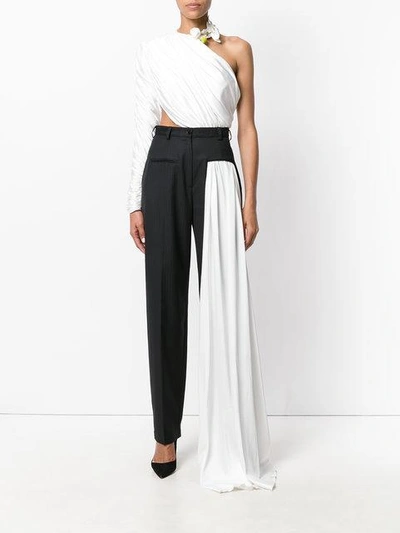 Shop Seen Users High Waisted Creased Trousers - Black