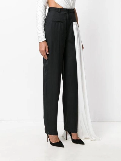 Shop Seen Users High Waisted Creased Trousers - Black
