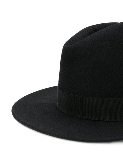 Shop Dsquared2 Branded Fedora In Black