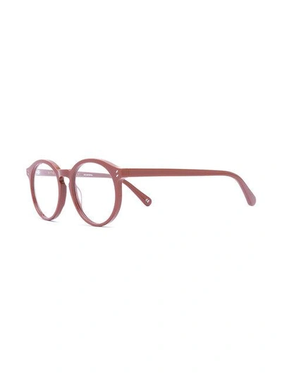 Shop Stella Mccartney Eyewear Round Frame Glasses - Brown