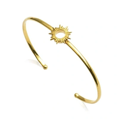 Shop Rachel Jackson London Sunrays Bangle In Gold