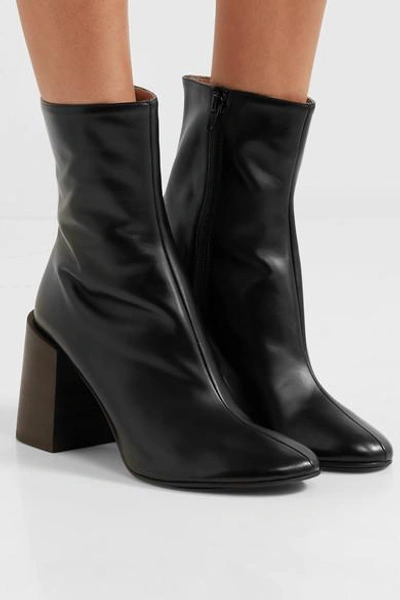 Shop Acne Studios Saul Leather Ankle Boots