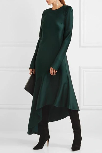 Shop Haider Ackermann Kuiper Asymmetric Satin Midi Dress