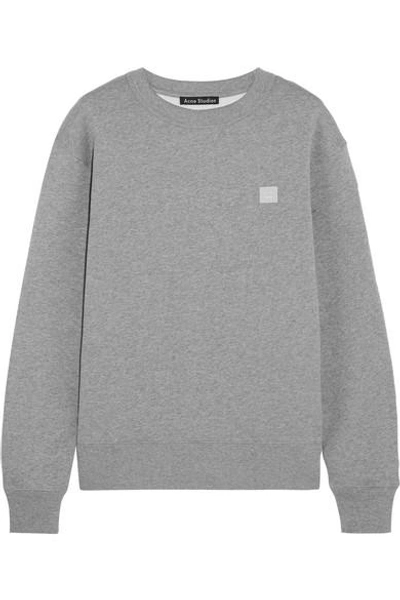 Shop Acne Studios Fairview Appliquéd Cotton-jersey Sweatshirt