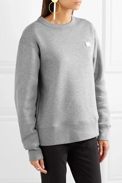 Shop Acne Studios Fairview Appliquéd Cotton-jersey Sweatshirt