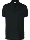 SAINT LAURENT logo embroidered polo shirt,483416YB1GY