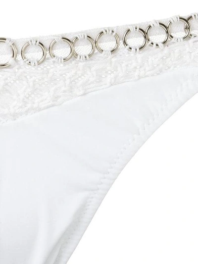 Shop Amir Slama Crochet Bikini Set In White