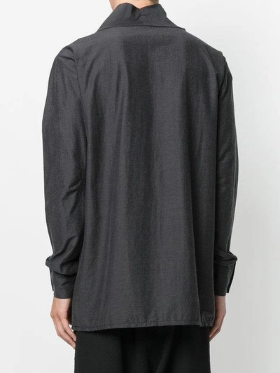 Shop Alchemy Roll Neck Shirt In Grey