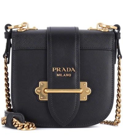 Shop Prada Pionnière Leather Shoulder Bag