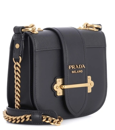 Shop Prada Pionnière Leather Shoulder Bag