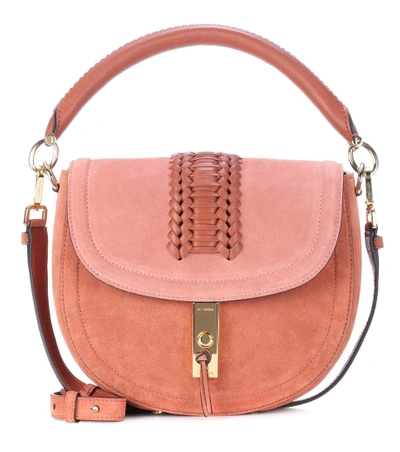 Altuzarra Mini Braided Top-handle Saddle Bag, Pink