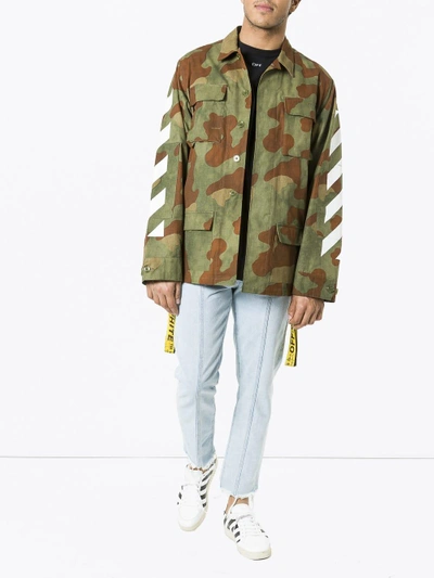 Shop Off-white Camouflage Field Jacket