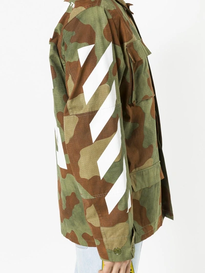 Shop Off-white Camouflage Field Jacket