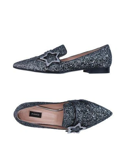 Shop Pinko Loafers In Lead
