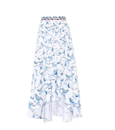 Shop Peter Pilotto Cotton Skirt In Lird White