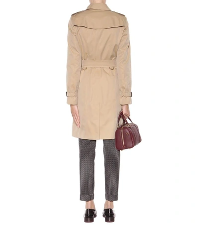 Shop Burberry Sandringham Trench Coat In Beige