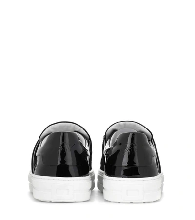 Shop Roger Vivier Sneaky Viv' Patent Leather Sneakers In Black