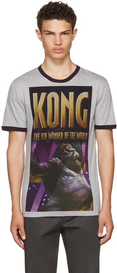 Shop Dolce & Gabbana Grey 'king Kong' T-shirt